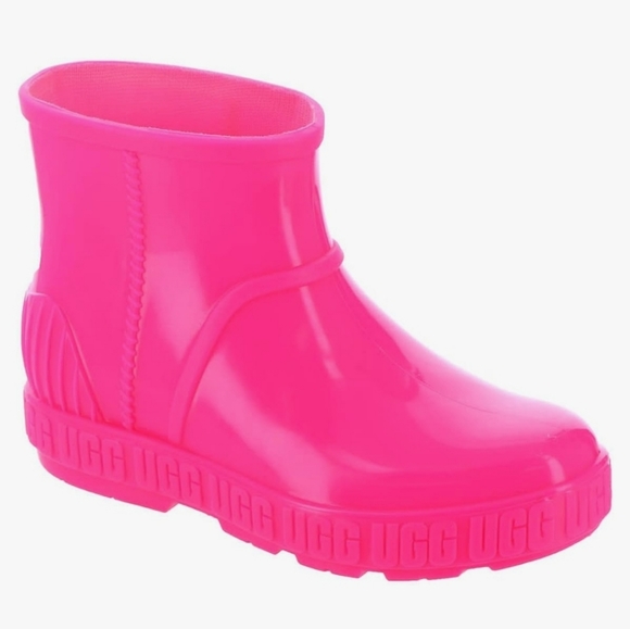 ✨️UGG HOT PINK DRIZLITA RAIN BOOTS NEW WOMENS 6.5 Y- 5 - Picture 5 of 9